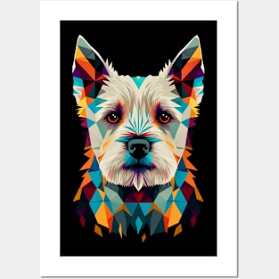 Low Poly Dog Posters and Art